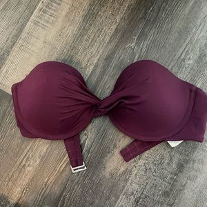 Plum Bandeau Bikini top 34B